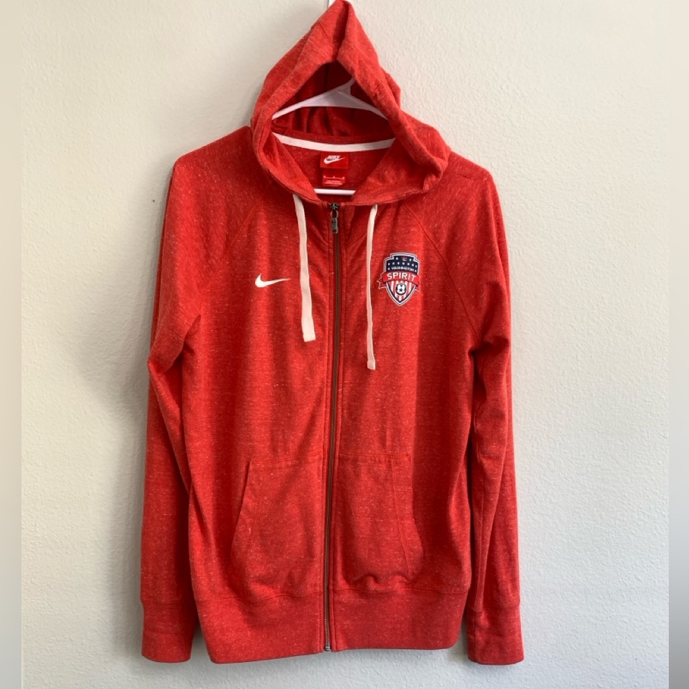 Nike Soccer Team Women Hoodie Jacket " Washington Spirit" Medium Red Sports